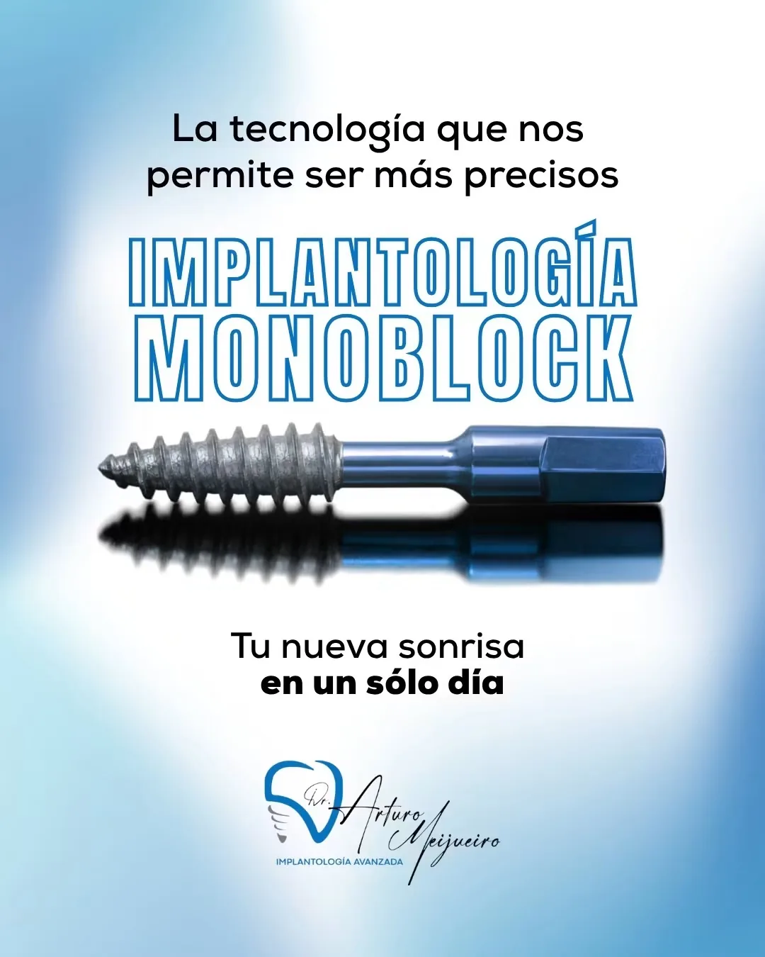 Implante dental monoblock